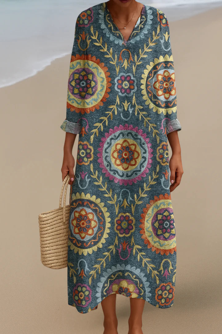 ELARA™ | MANDALA MAXI DRESS