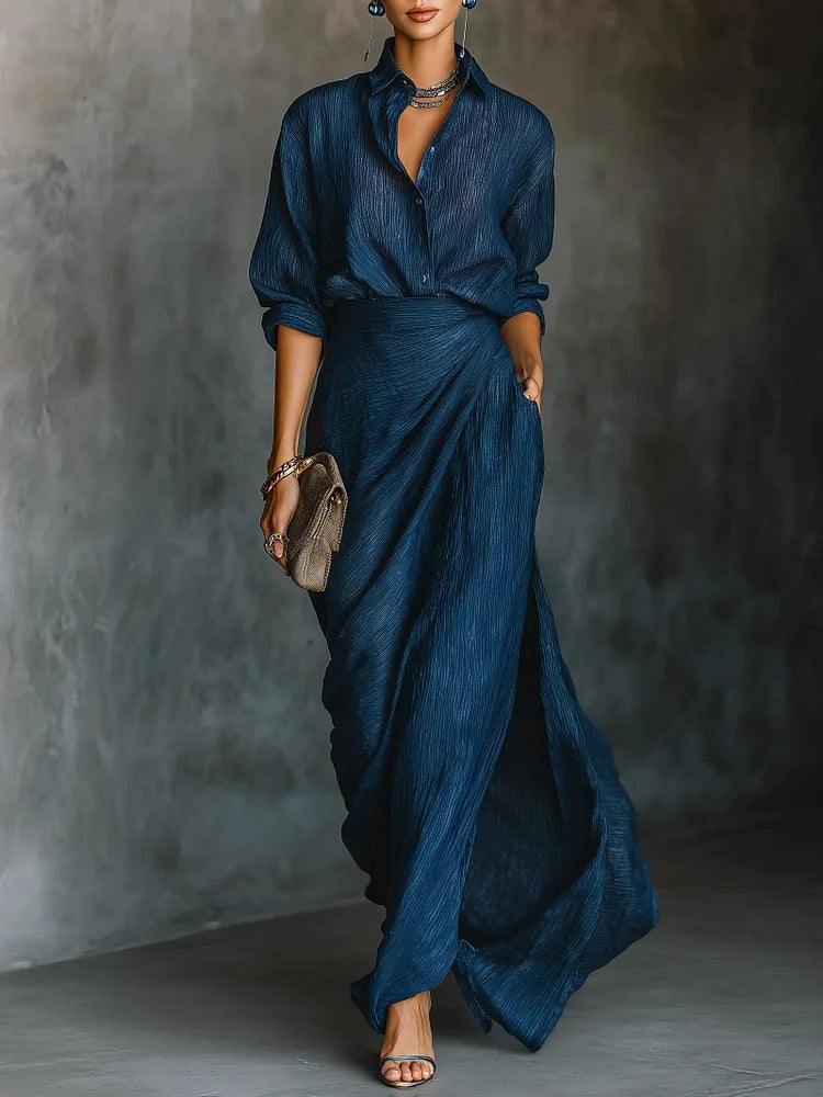 ISADORA™ | ELEGANT SHIRT & SKIRT SET