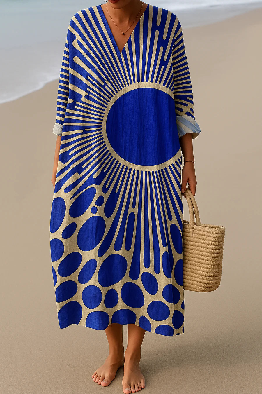 ELARA™ | BLUE SUN ART- INSPIRED DRESS