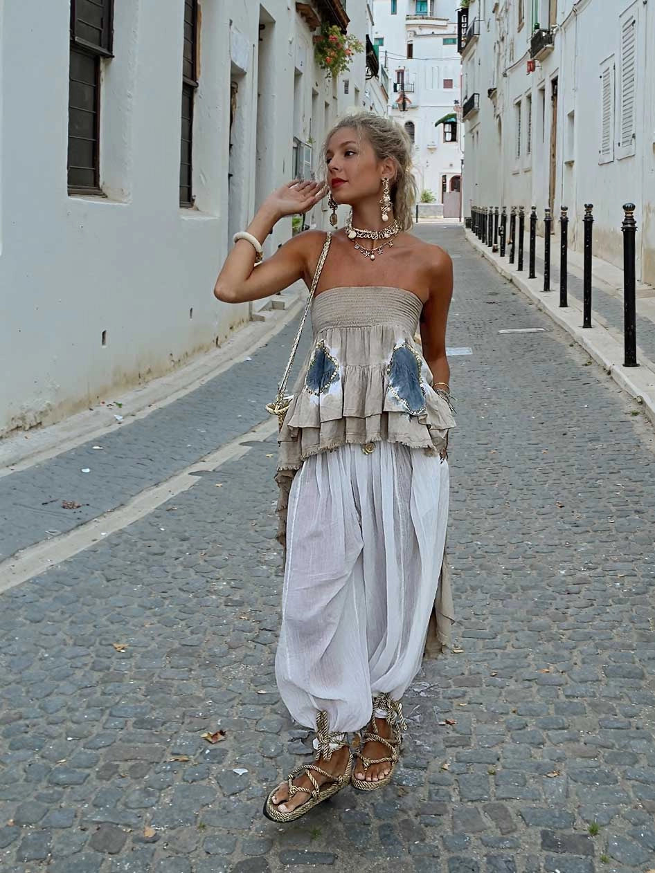 AURELIA™ | BOHO RUFFLE STRAPLESS TOP