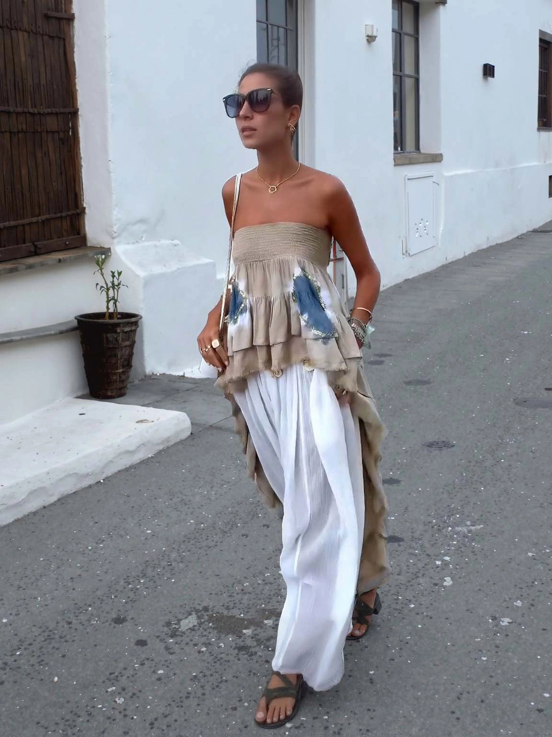 AURELIA™ | BOHO RUFFLE STRAPLESS TOP