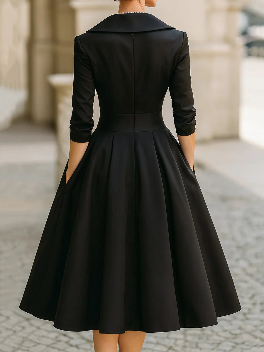LINA™ | SATIN MIDI DRESS