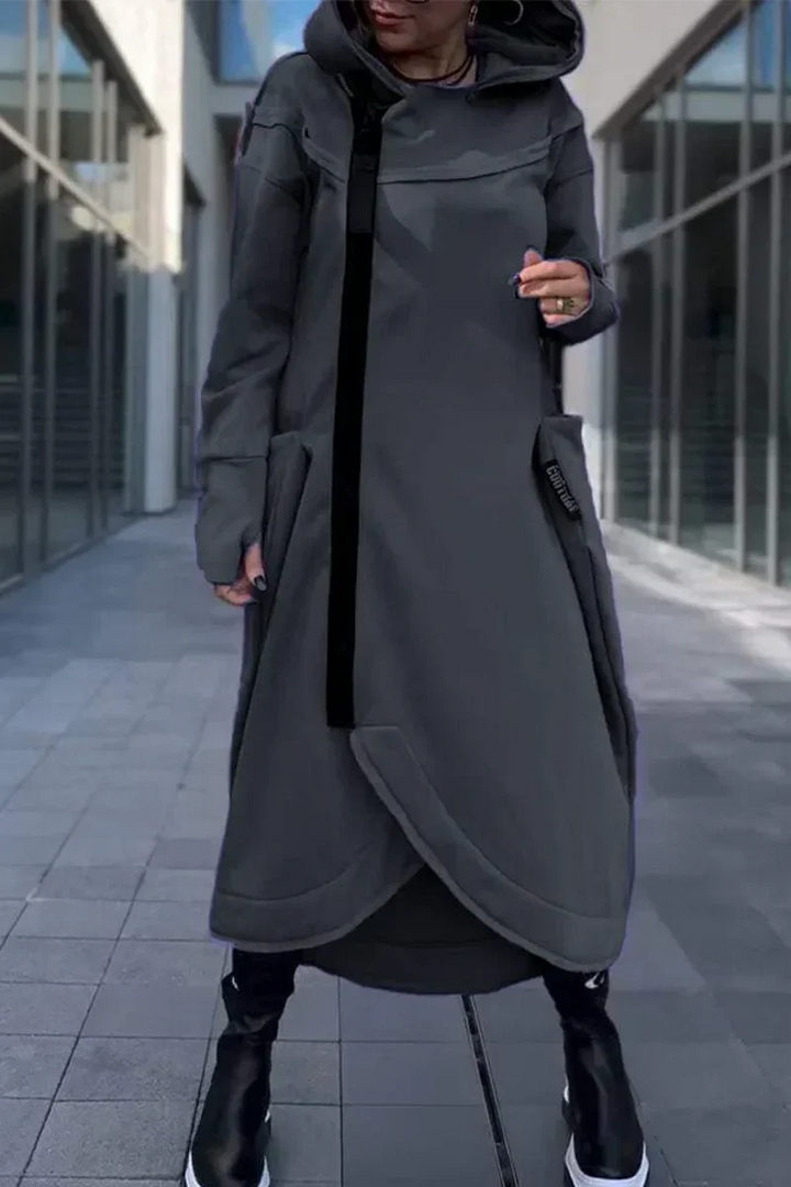 MANA™ | LONG HOODIE WITH ZIPPER