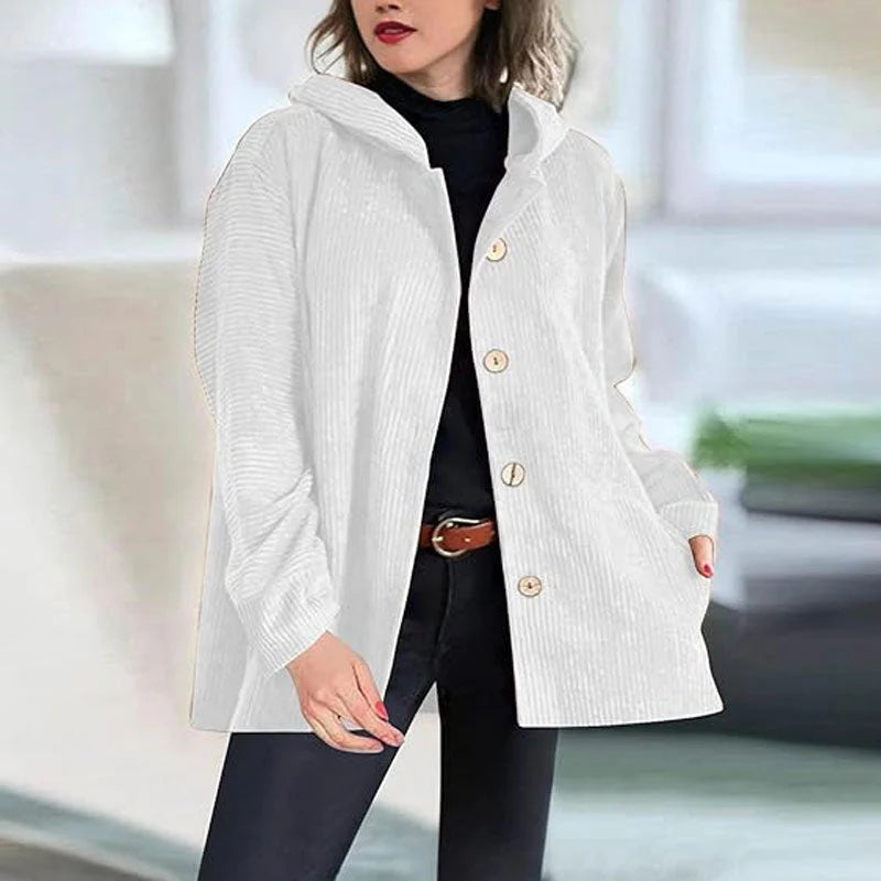 MIRELLA™ | CASUAL VELVET HOODED JACKET