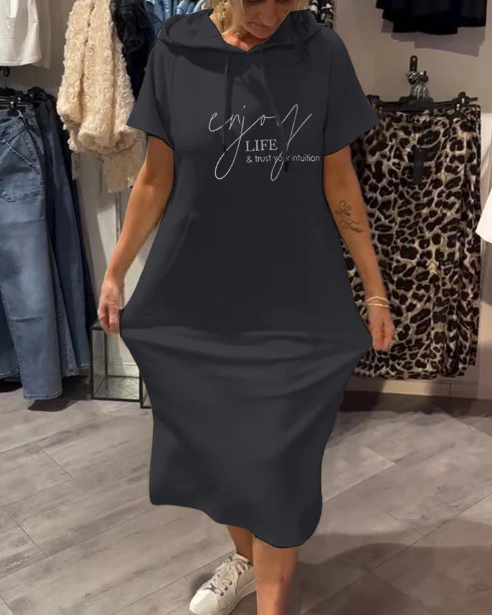 SASKIA™ | CASUAL HOODIE DRESS