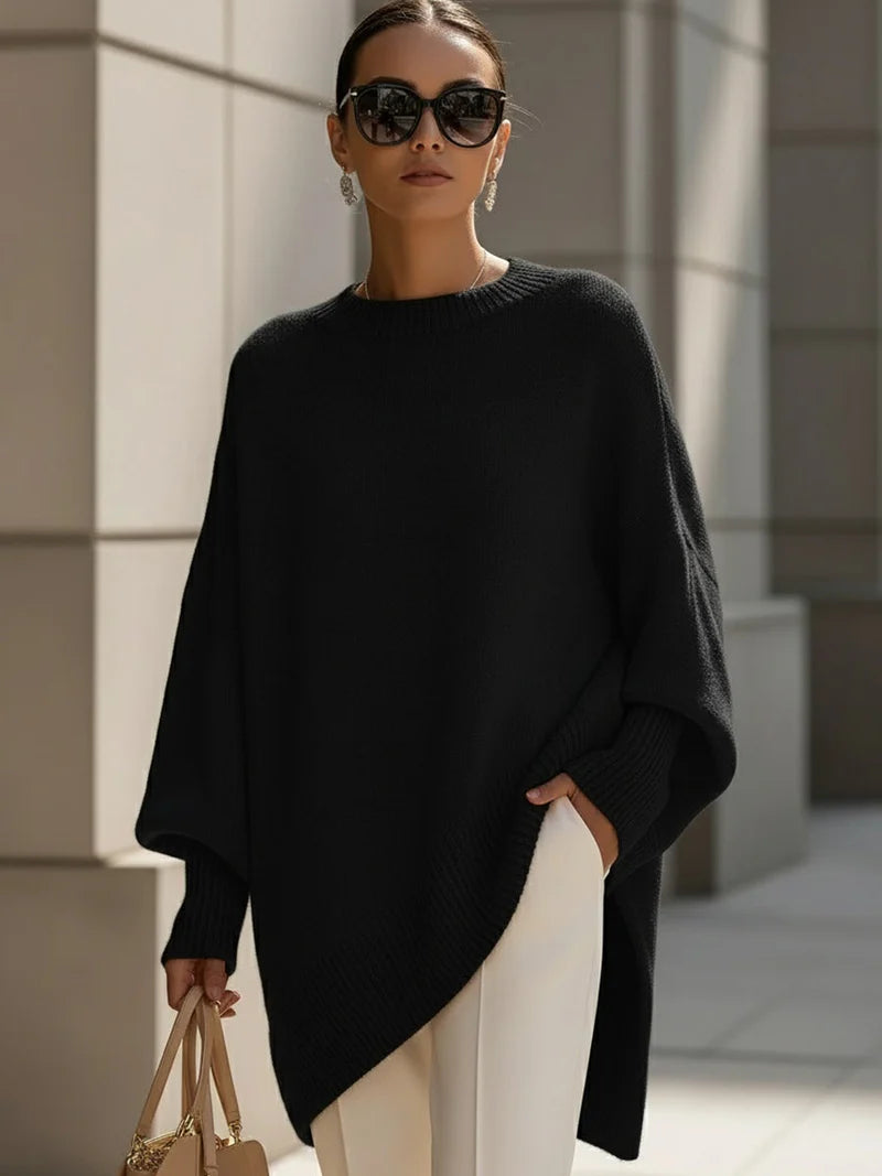 ANNETA™ | OVERSIZED PONCHO SWEATER