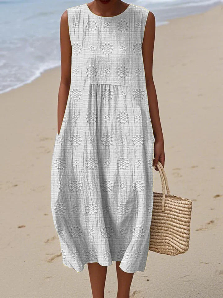 ELARA™ | SLEEVELESS MIDI DRESS