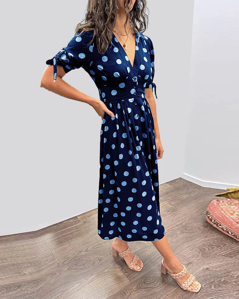 MONIQUE™ | ELEGANT POLKA DOT DRESS