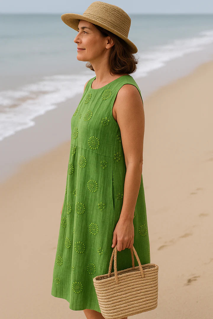 ELARA™ | SLEEVELESS MIDI DRESS