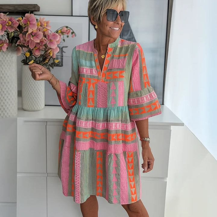STACEY™ | EMBROIDERED MINI SUMMER DRESS