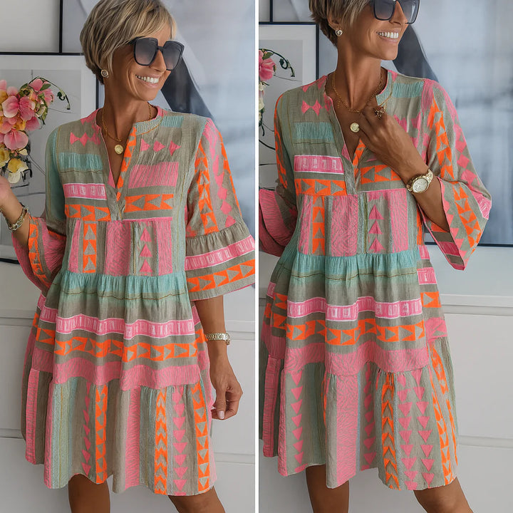 STACEY™ | EMBROIDERED MINI SUMMER DRESS