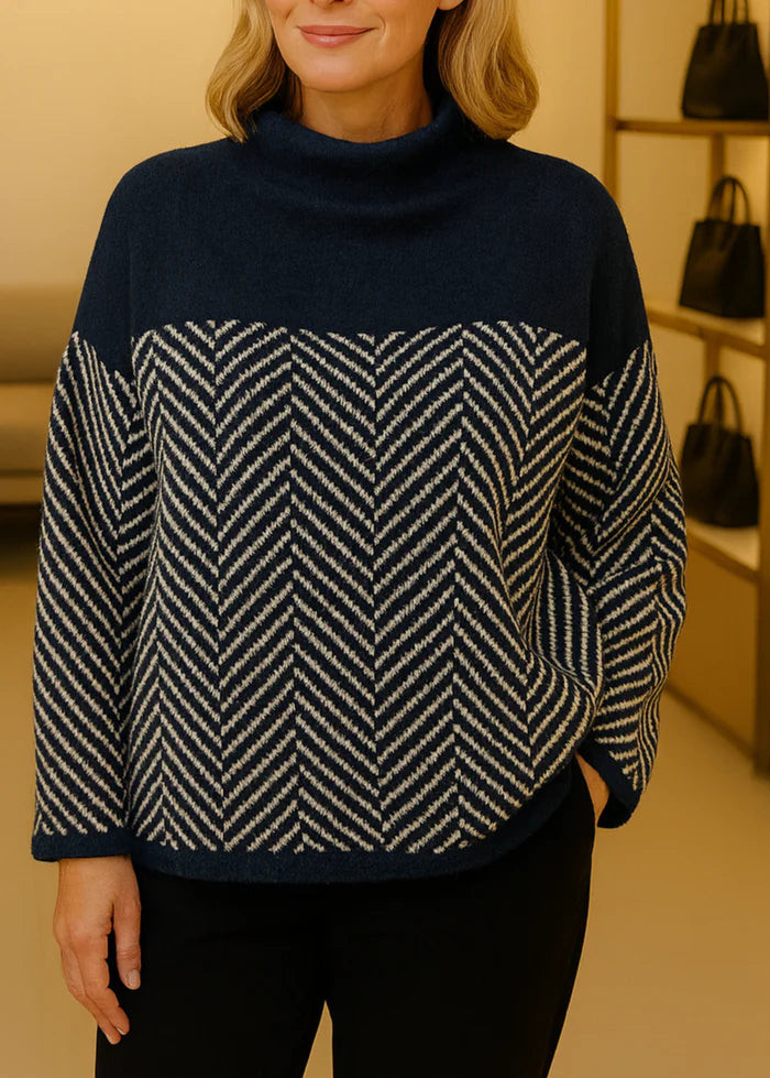 MALENE™ | COTTON TURTLENECK SWEATER