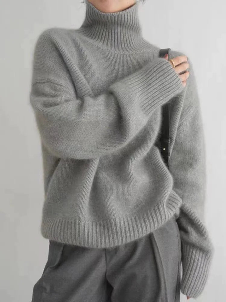 ISABELLA™ | CASHMERE HIGH-NECK SWEATER
