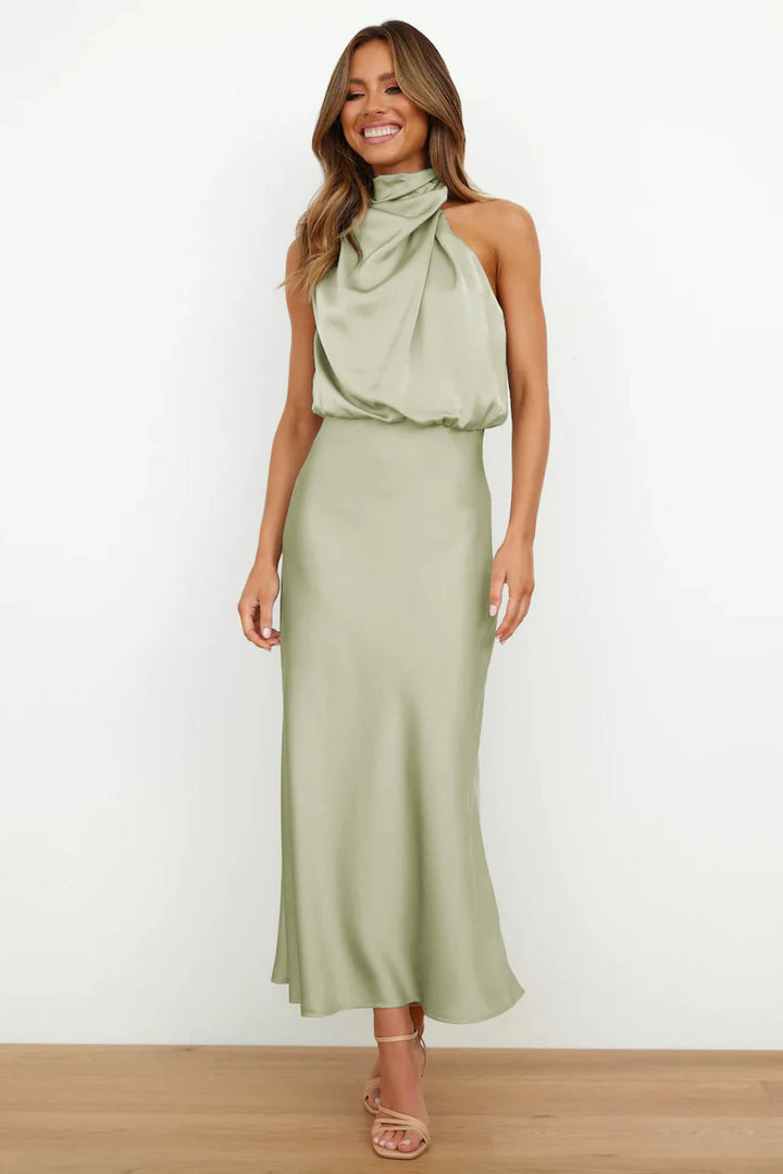 LYDIA™ | LONG HALTERNECK DRESS
