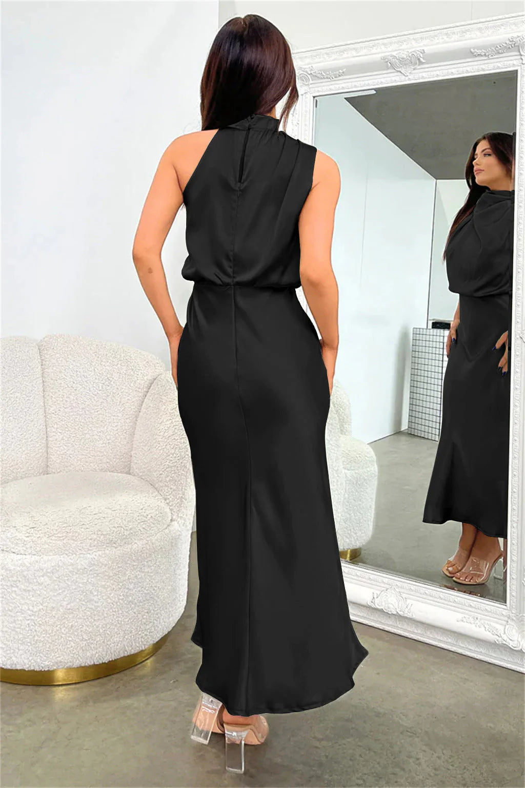 LYDIA™ | LONG HALTERNECK DRESS