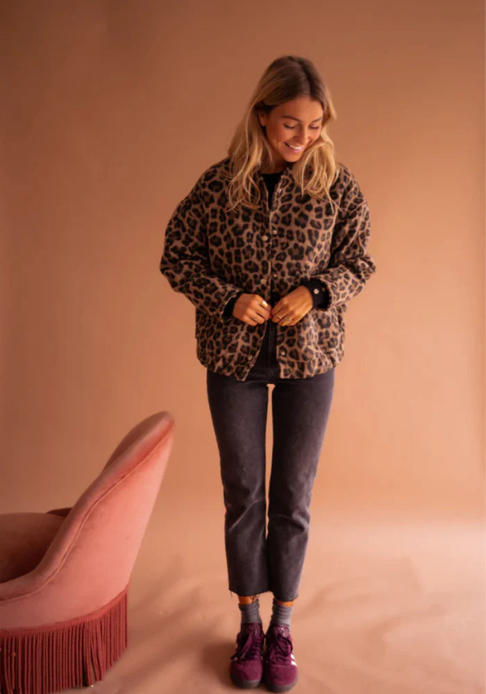 LEONA™ | THE LEOPARD BOMBER JACKET