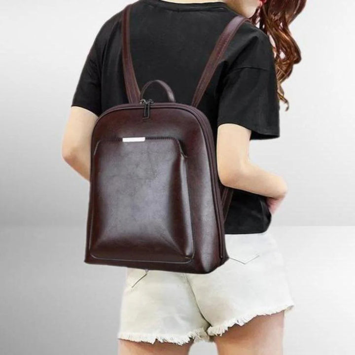 SASKIA™ | CLASSIC BACKPACK WITH DOUBLE ZIP OPENING