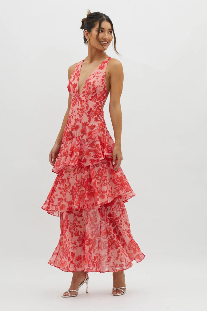 FAYE™ | BLOOM SHIFT MIDI DRESS