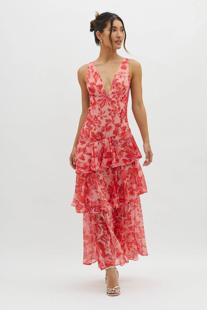 FAYE™ | BLOOM SHIFT MIDI DRESS