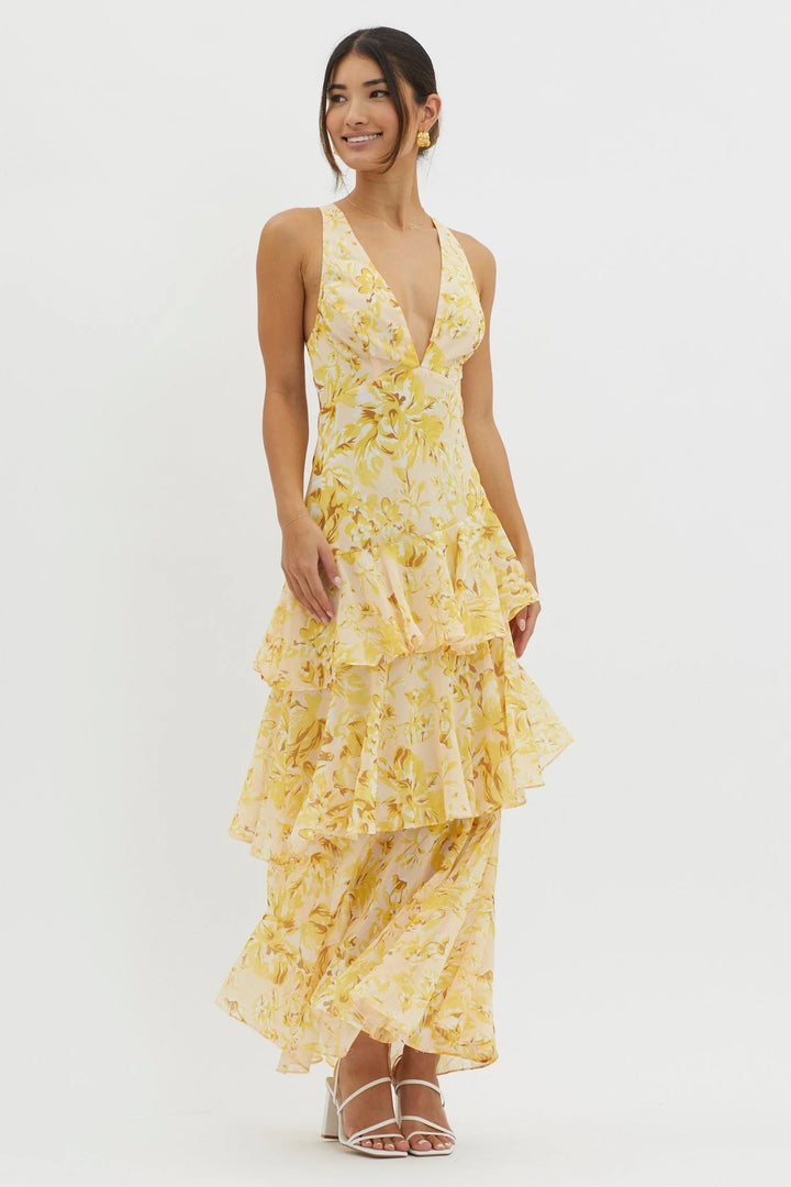 FAYE™ | BLOOM SHIFT MIDI DRESS
