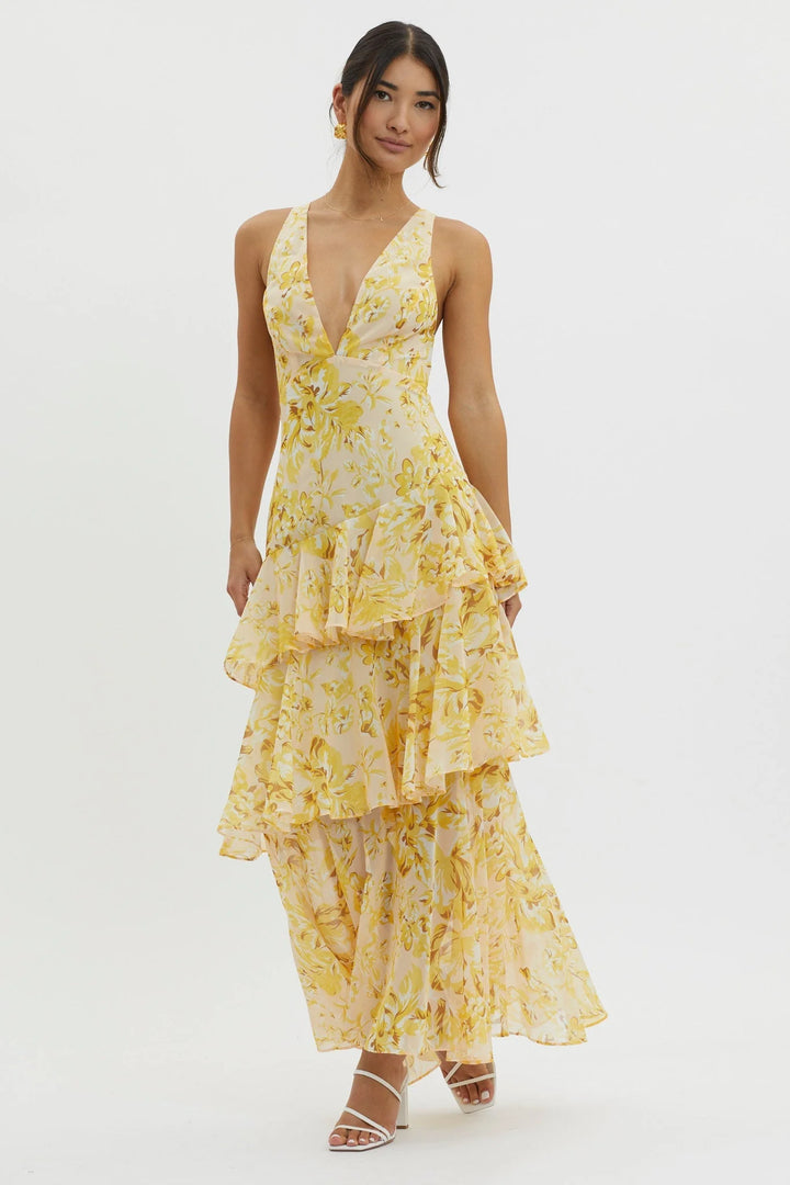 FAYE™ | BLOOM SHIFT MIDI DRESS