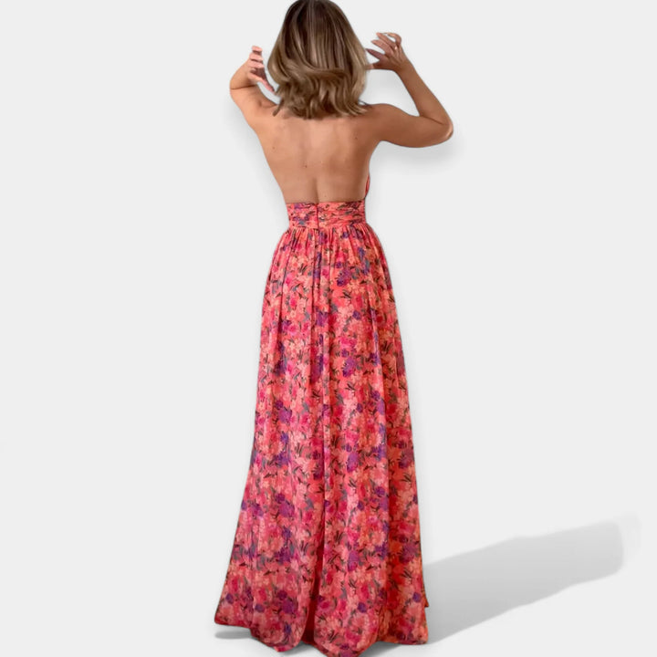 VERA™ | ELEGANT FLORAL PRINT DRESS