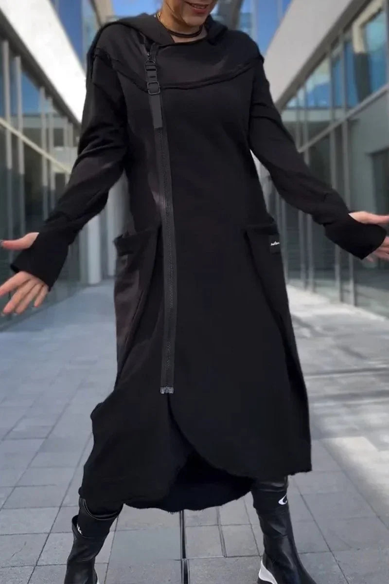 MANA™ | LONG HOODIE WITH ZIPPER