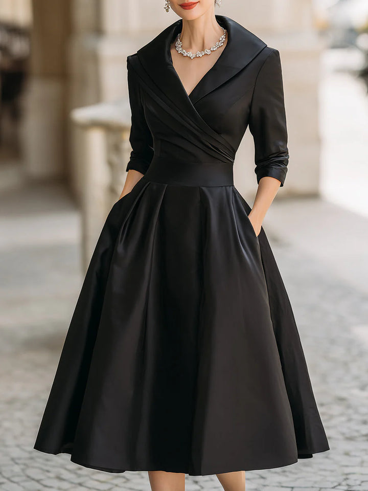 LINA™ | SATIN MIDI DRESS