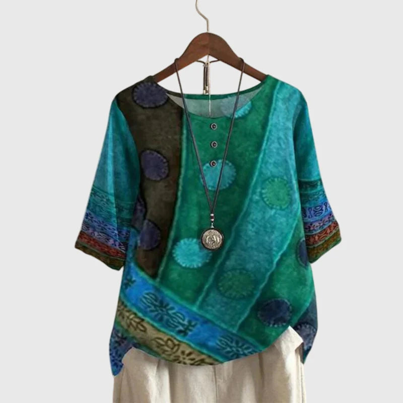 VALARIE | COLORFUL BOHO TOP