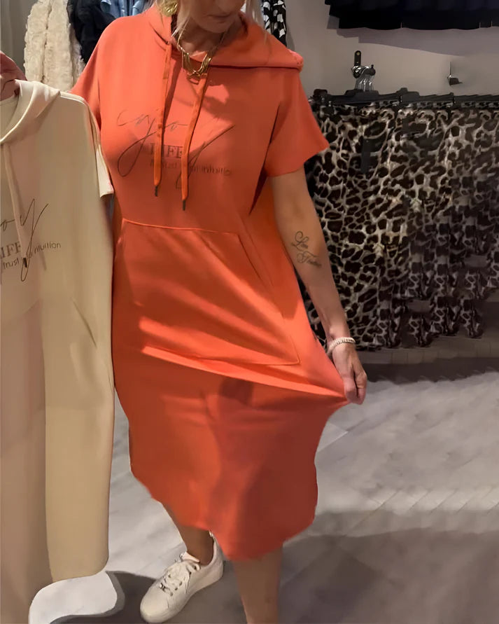 SASKIA™ | CASUAL HOODIE DRESS