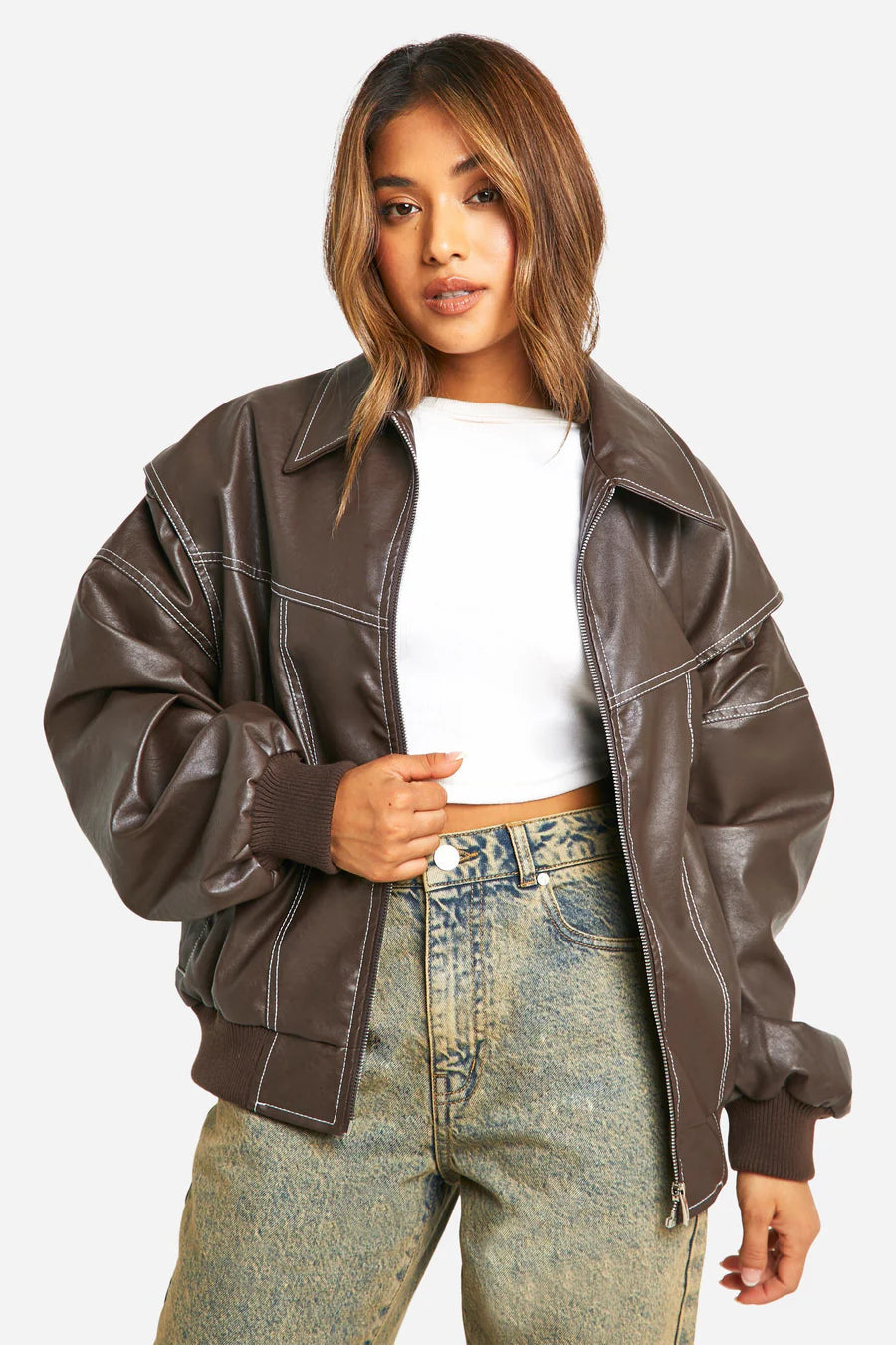 ONA™ | LEATHER BOMBER JACKET