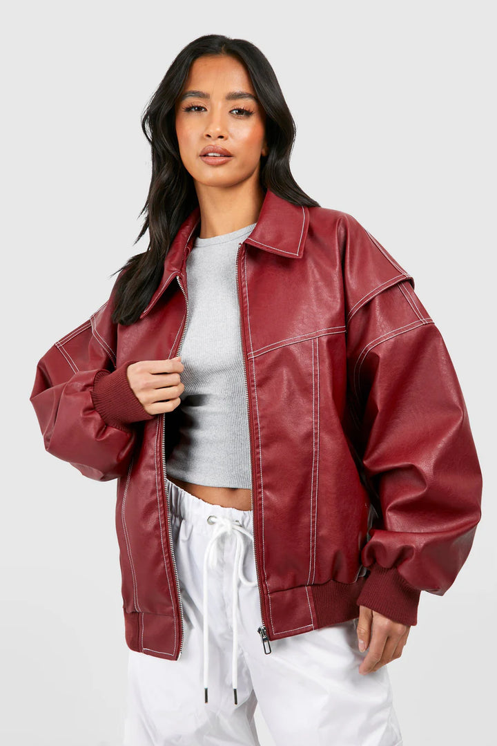 ONA™ | LEATHER BOMBER JACKET