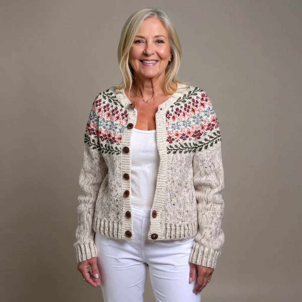 MADELYNE™ | VINTAGE ISLANDAIS CARDIGAN