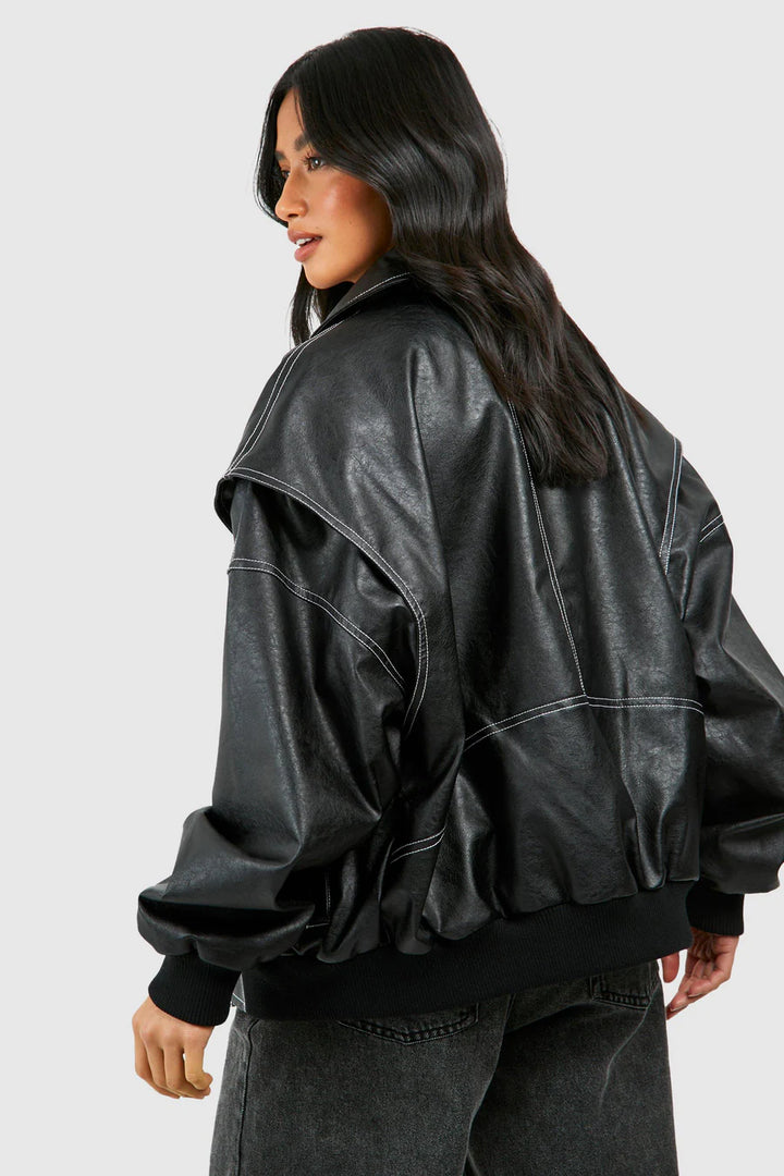 ONA™ | LEATHER BOMBER JACKET
